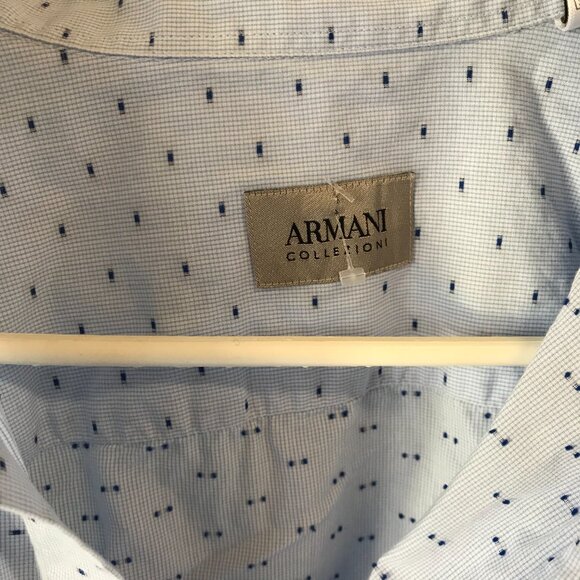 ARMANI COLLIZIONI MENS SHIRT SIZE L - Picture 7 of 8